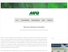 Tablet Screenshot of mfbbankonline.com